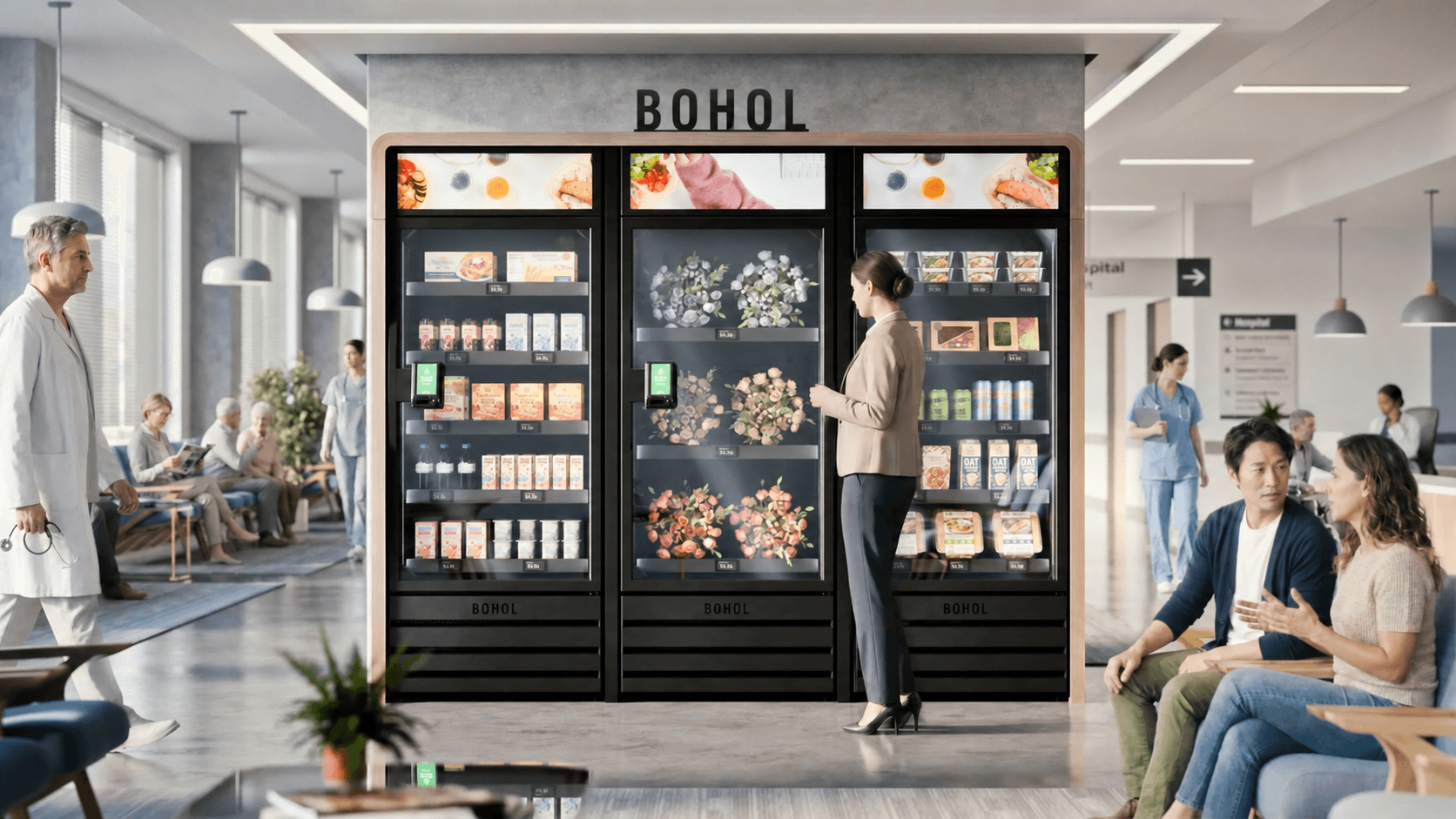 Hospital visitor vending in Singapore